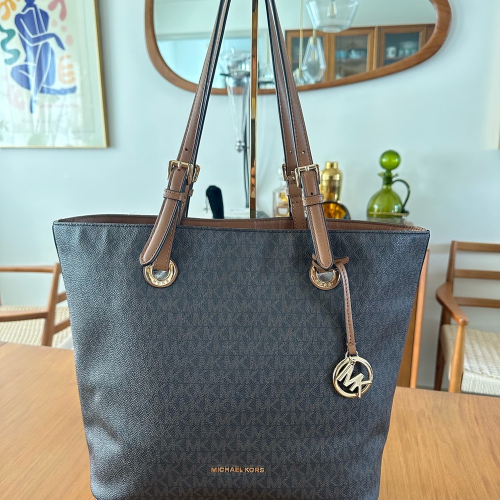 Michael Kors Shoulder Bag Jet Set Medium Tote Brown #38H8GTTT3B